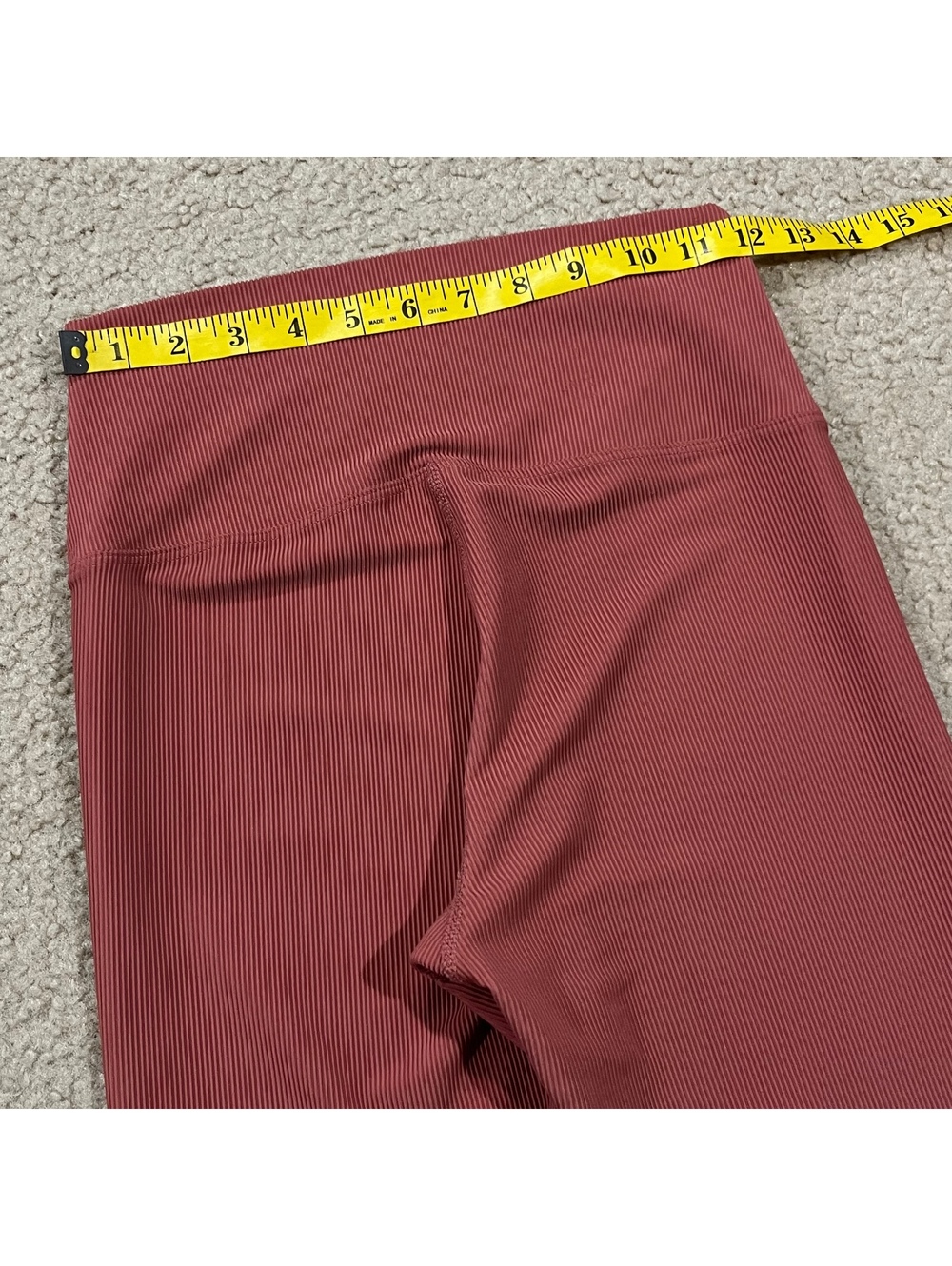 Beach Riot Pink Rib High Rise Leggings Size Medium - Picture 5 of 7